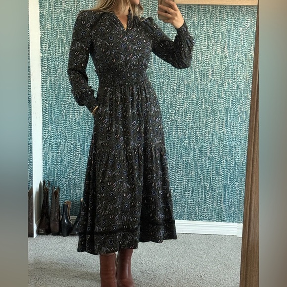 ME+EM Dresses & Skirts - Rare ME+EM Paisley-print lace-insert woven maxi dress